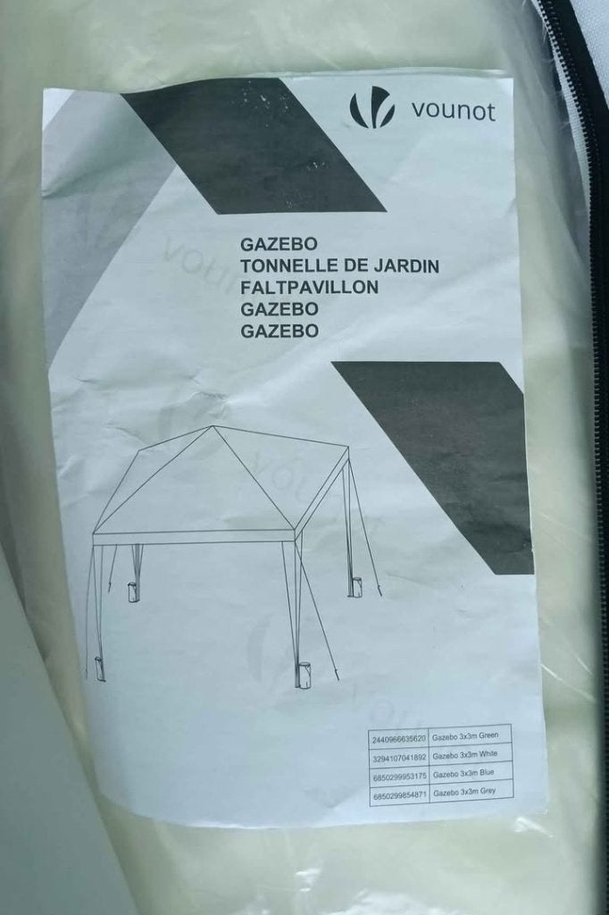 Partytent 3 x3 m nieuw wit, Ophalen, Opvouwbaar, Partytent, Minder dan 4 meter