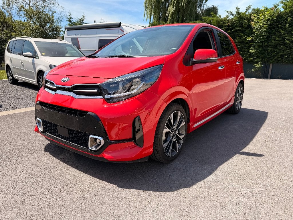 Kia Picanto 1.0i GT-Line AUTOMAAT 15.000 km NIEUWE STAAT, Auto's, Kia, Leder, Bedrijf, 5 deurs, USB