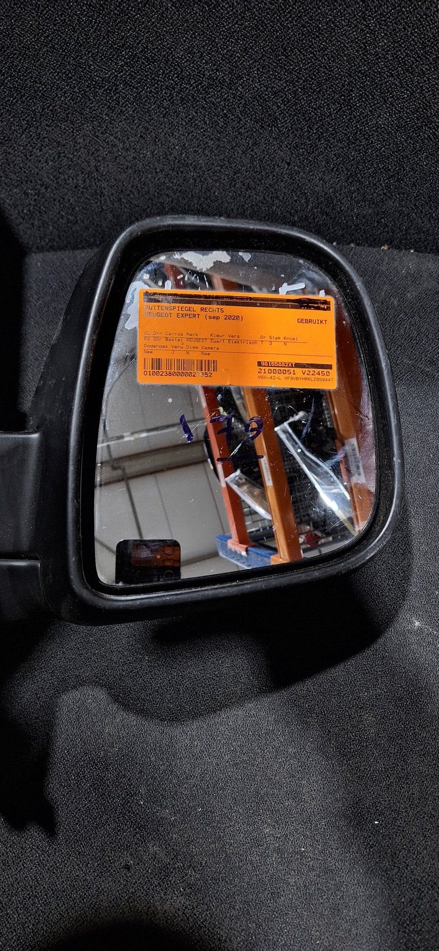 Buitenspiegel rechts Peugeot Expert vanaf 2020 (Onderdeel: 1, -, Utilisé, -, -