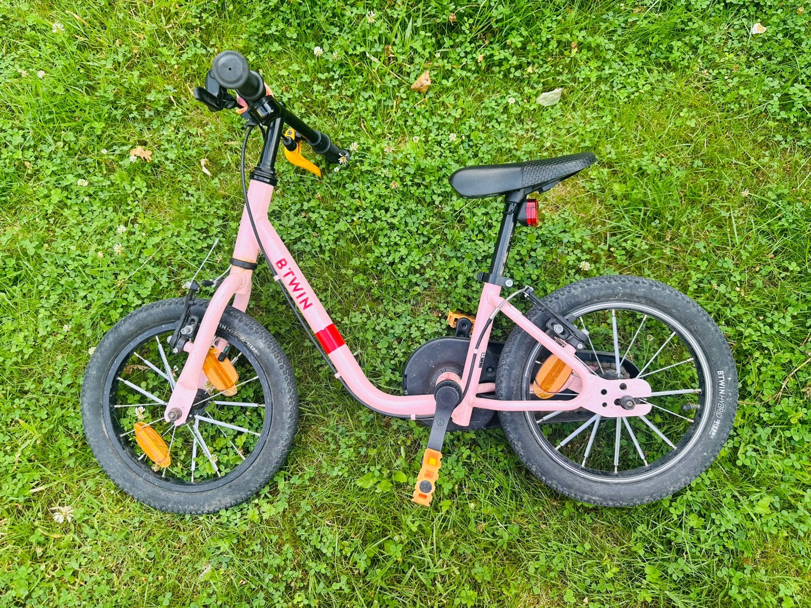 Roze fiets Decathlon, Ophalen, Gebruikt, Schijfrem, Minder dan 16 inch