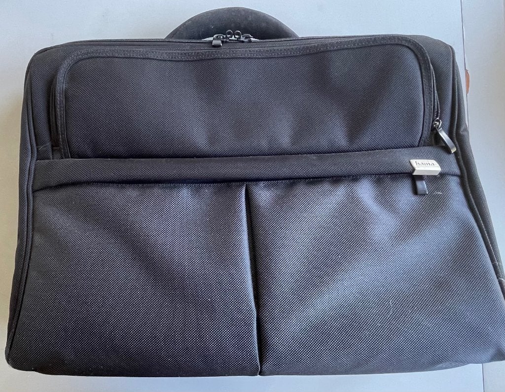 Laptoptas, Ophalen, Zo goed als nieuw, Meerdere vakken, Zwart