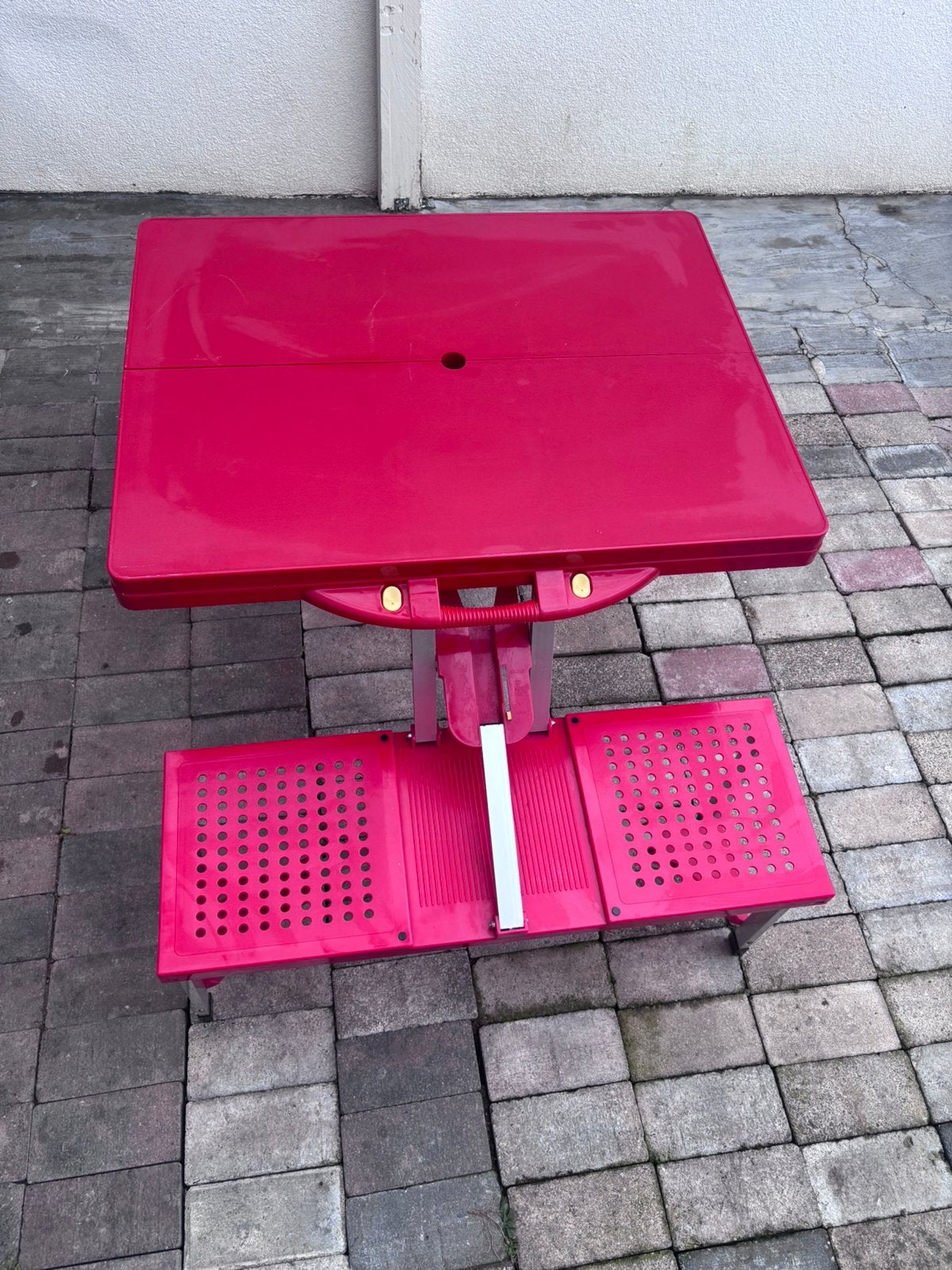 Picknicktafel, Jardin & Terrasse, Aluminium, Enlèvement, Pliant, Carré