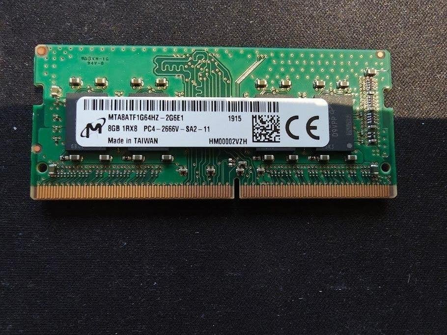 Micron 8Go DDR4-2666 SO-DIMM RAM portable, Informatique & Logiciels, DDR4, 8 GB, Utilisé, Laptop