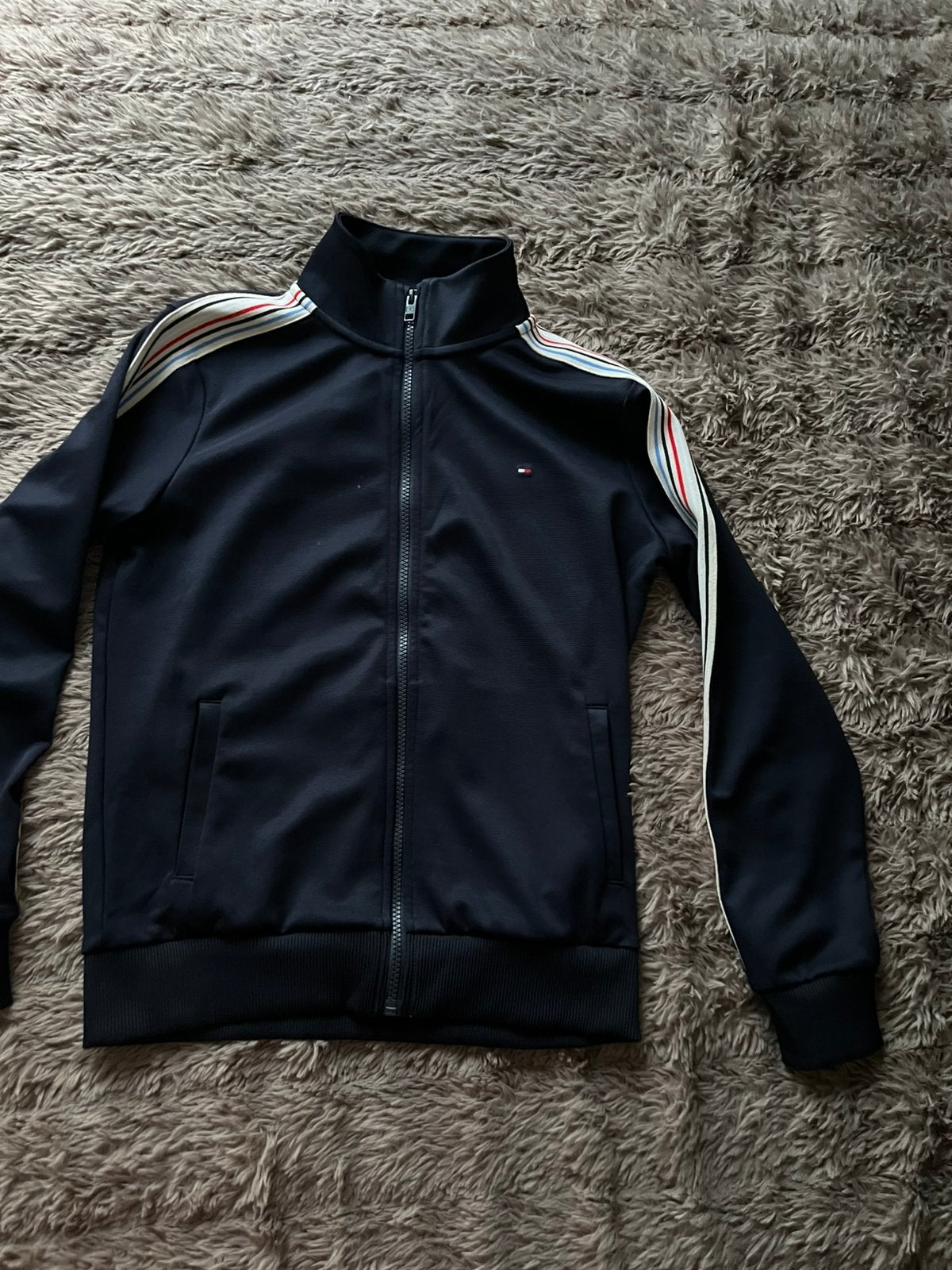 Tommy hilfiger zip up, Zwart, Ophalen of Verzenden, Zo goed als nieuw, Algemeen