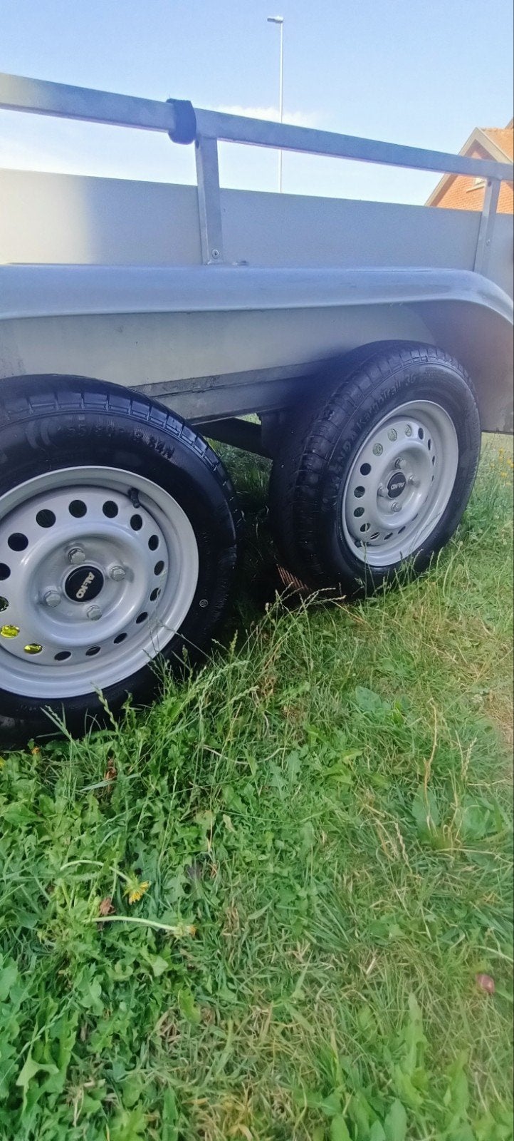 Dubbel as aanhangwagen, Doe-het-zelf en Bouw, Steigers, Ophalen