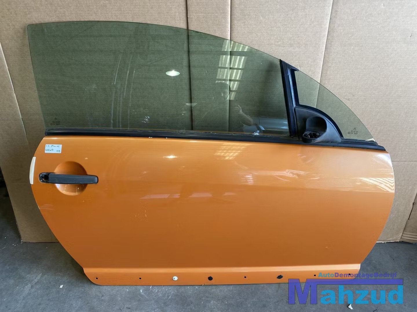 CITRO N C3 PLURIEL Oranje KHUD Rechts rechter deur portier, Citroën, Stellantis N.V., Utilisé, Porte