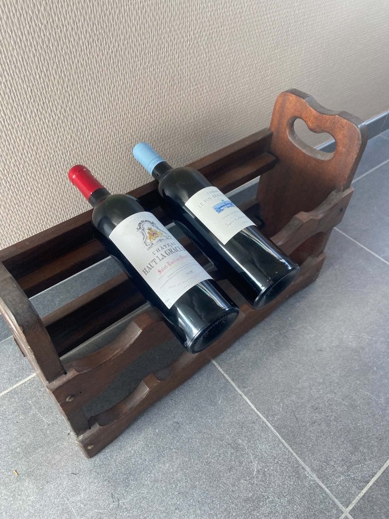 Houten Wijnrek, Huis en Inrichting, Ophalen of Verzenden, Gebruikt, Hout, 5 tot 15 flessen