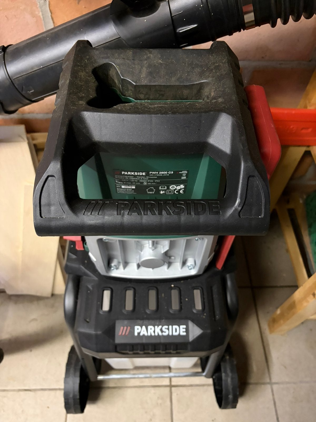 Hakselaar parkside Nieuw inclusief factuur., Tuin en Terras, Hakselaars, Ophalen, Zo goed als nieuw
