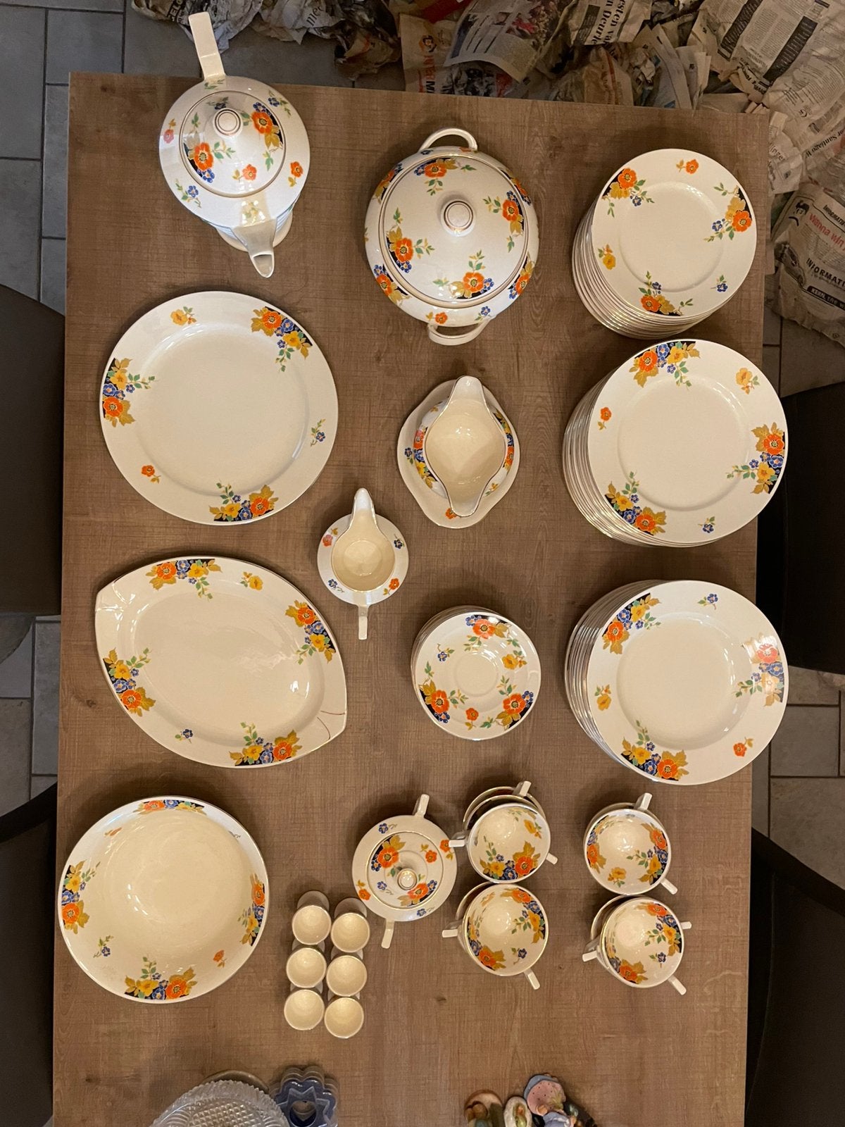 Mosa Maastricht Oost-Indische kers set, Ophalen