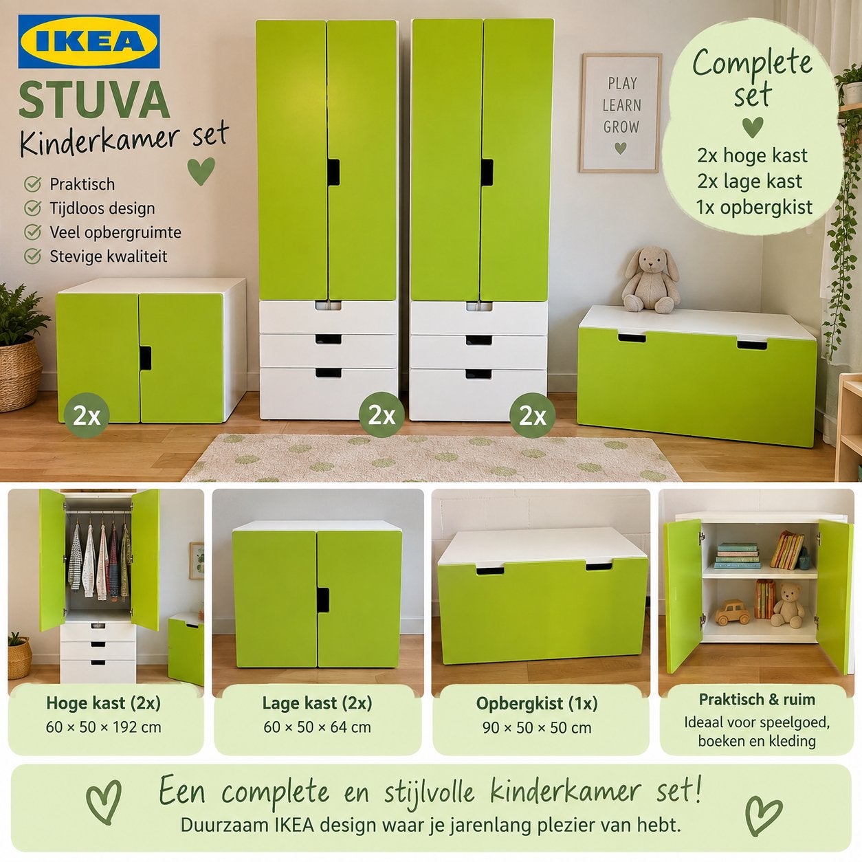 Ikea stuva kinderkasten en opbergkist, Ophalen