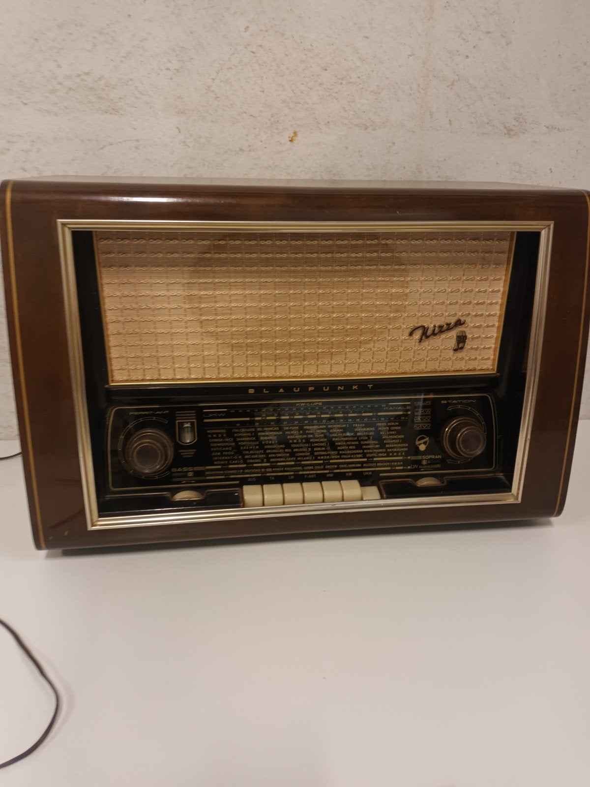Blaupunkt Nizza 3D Buizenradio (1954/1955) – In Werkende St, Enlèvement