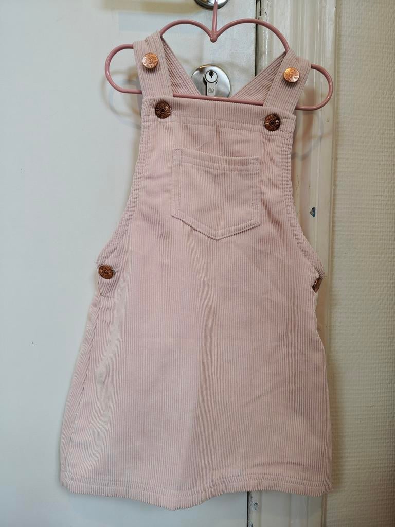 Roze 'floeren' salopettejurk- Zeeman- maat 98/104, Ophalen, Zeeman, Gebruikt, Meisje