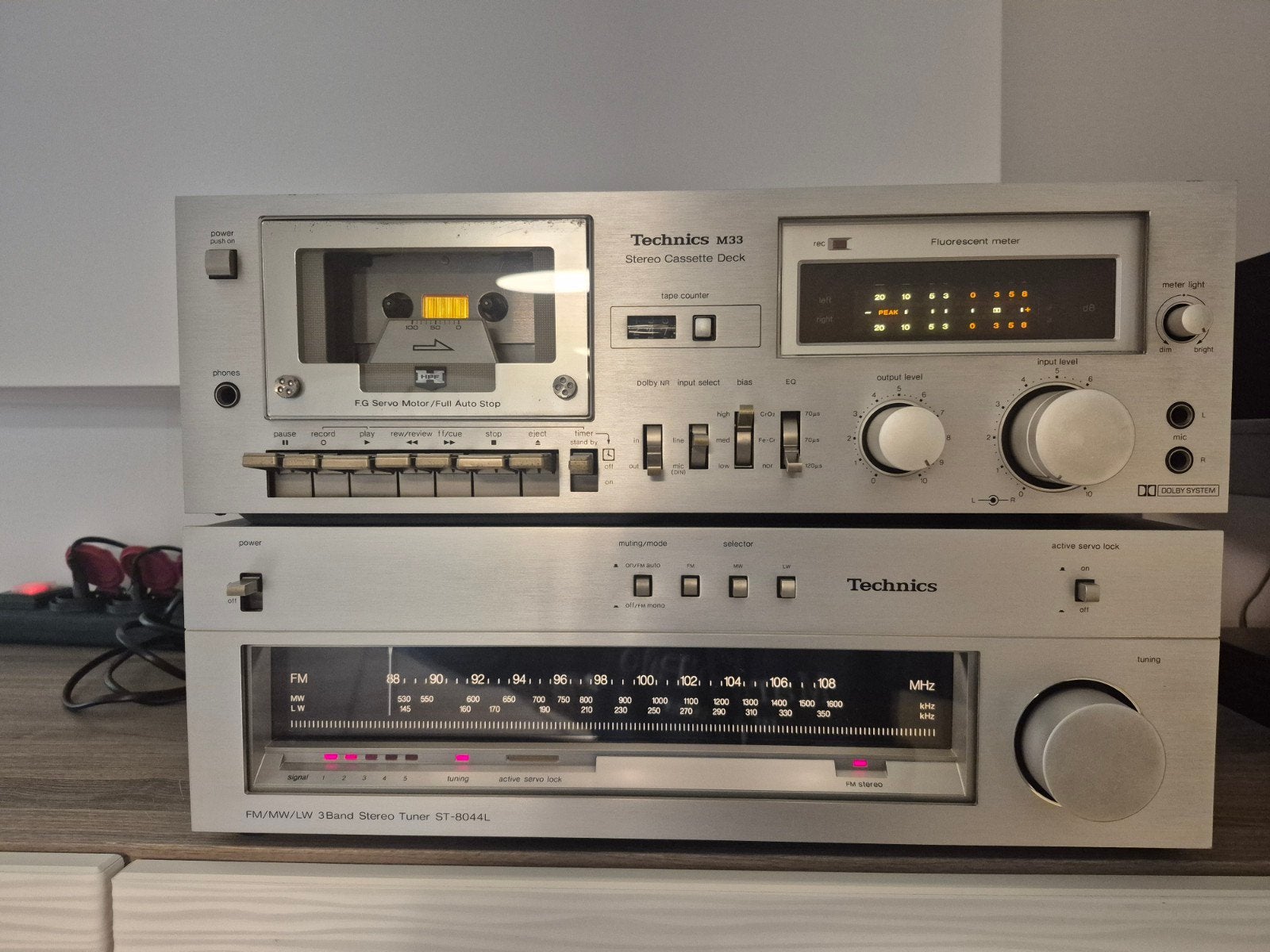 technics st8044 en m33 en eventueel kenwood ka6004, Audio, Tv en Foto, Gebruikt, Losse componenten, Cassettedeck, Ophalen