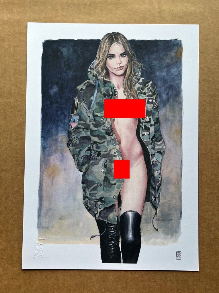 Manara - Illustration d'Art - Cara Delevingne, Boeken, Stripverhalen, Verzenden