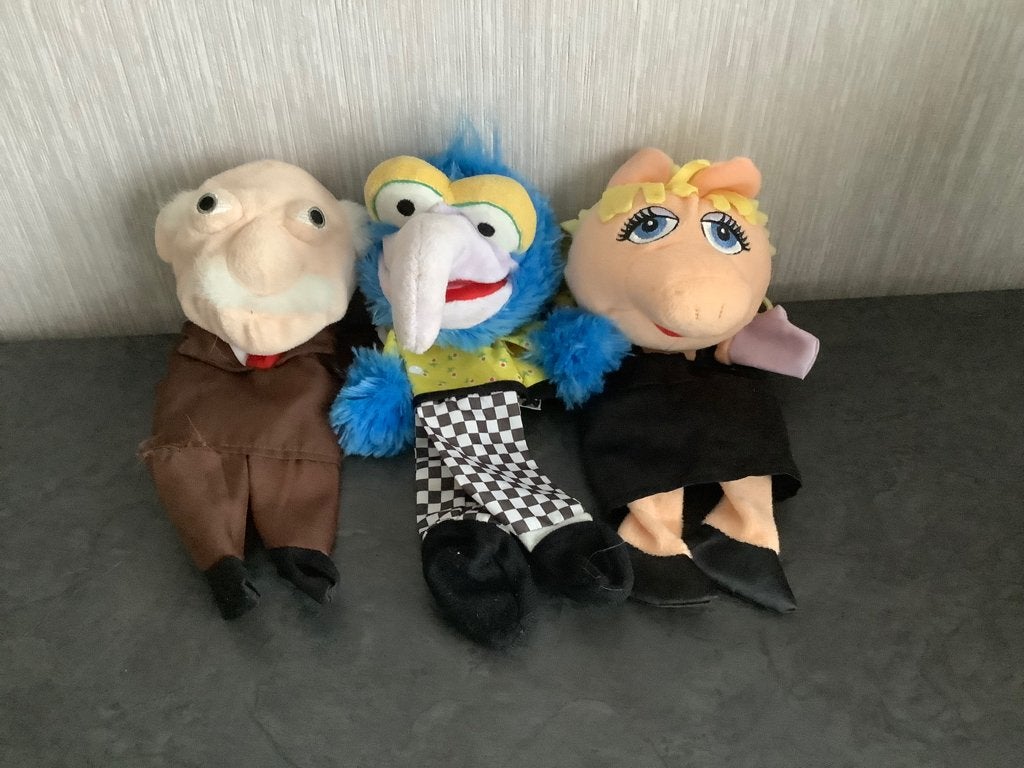 The Muppets verschillende handpoppen (28-33 cm), Ophalen of Verzenden, Zo goed als nieuw