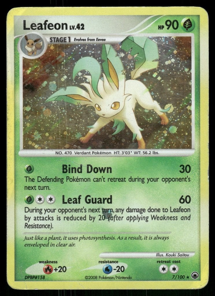 Leafeon 7/100 - Majestic Dawn, Hobby en Vrije tijd, Verzenden, Gebruikt