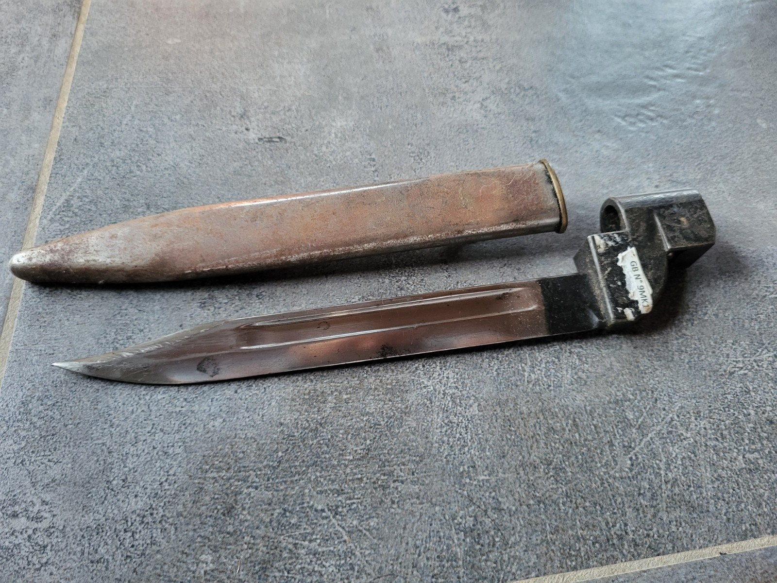 Baïonnette MK9, GB post-2WW, Envoi