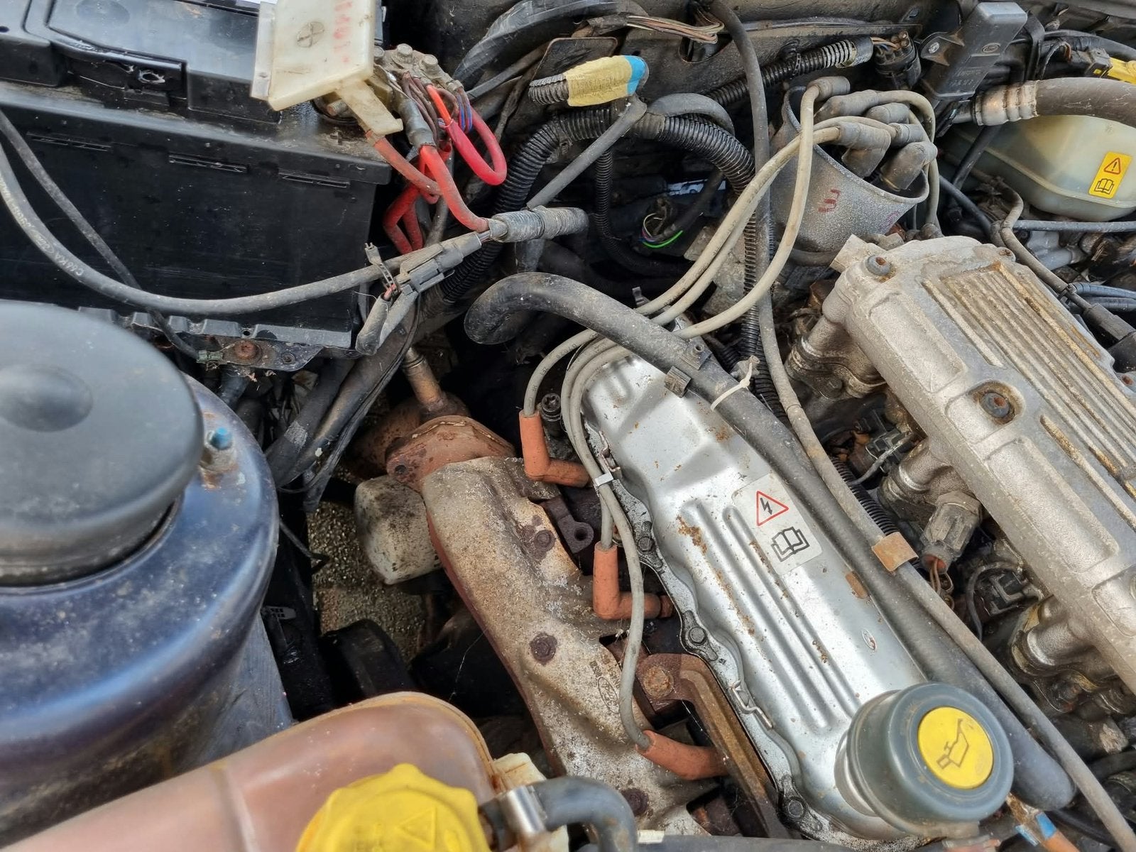 Ford Scorpio 1991, Auto's, Zwart, Blauw, Leder, 5 deurs