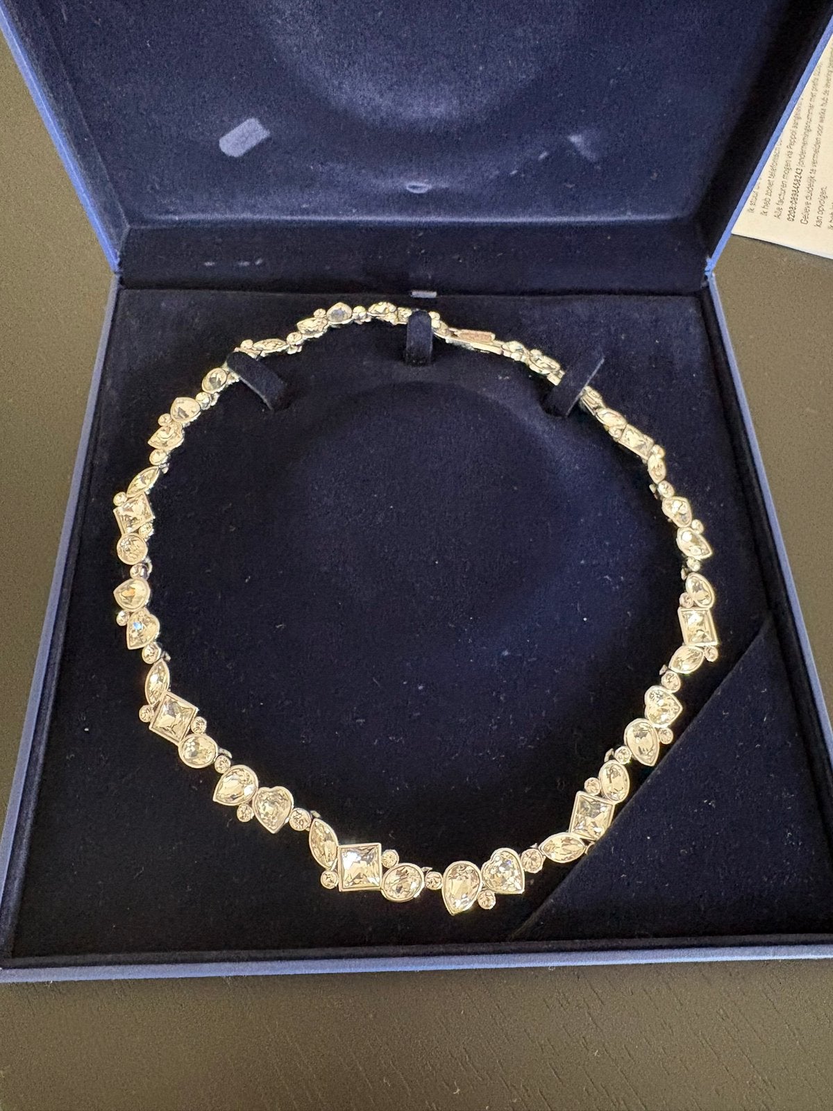 Swarovski ketting, Met kristal, Nieuw, Ophalen of Verzenden, Zilver