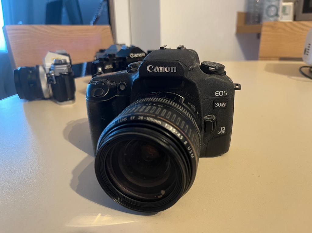 CANON EOS 30v argentique, Ophalen of Verzenden, Zo goed als nieuw, Spiegelreflex, Canon