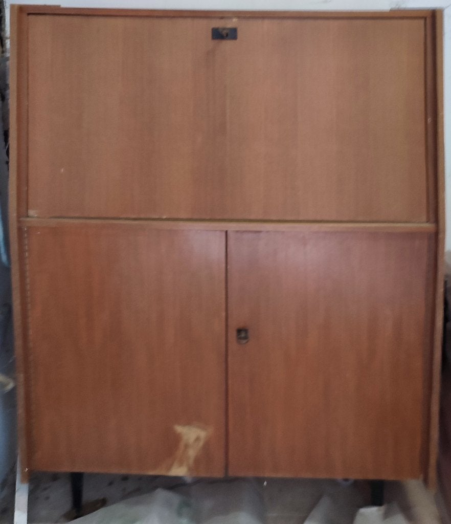 Secrétaire vintage style scandinave, Huis en Inrichting, Kasten | Secretaires, Ophalen, Gebruikt