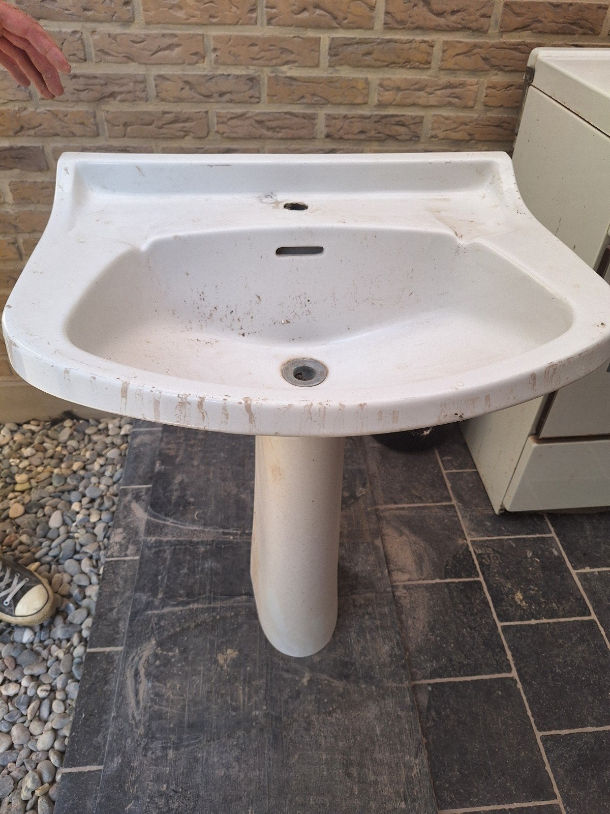 Vintage wastafel, Bricolage & Construction, Sanitaire, Enlèvement, Utilisé, Lavabo