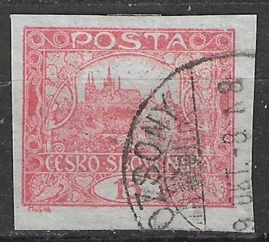 Tsjechoslowakije 1918/1920 - Yvert 7 - Hradcany - 15 h. (ST), Verzenden, Gestempeld