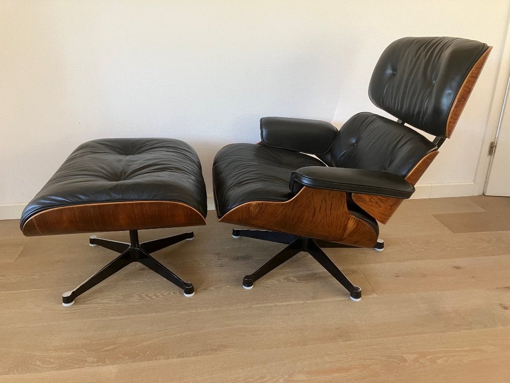Originele Eames Lounge Chair Vintage Vitra, Huis en Inrichting, Zetels | Zetels en Chaises Longues, Eenpersoons, 75 tot 100 cm