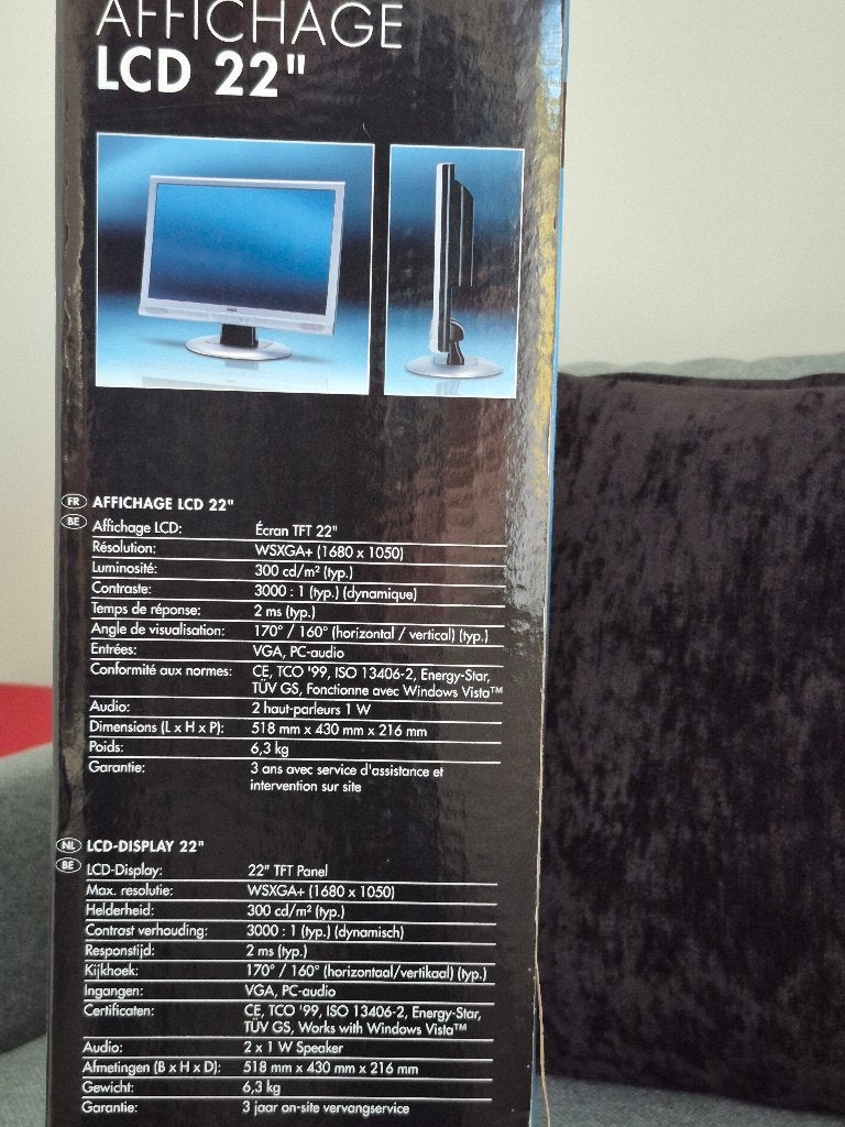 computer scherm, Computers en Software, Ingebouwde speakers, Zo goed als nieuw, Overige typen, VGA