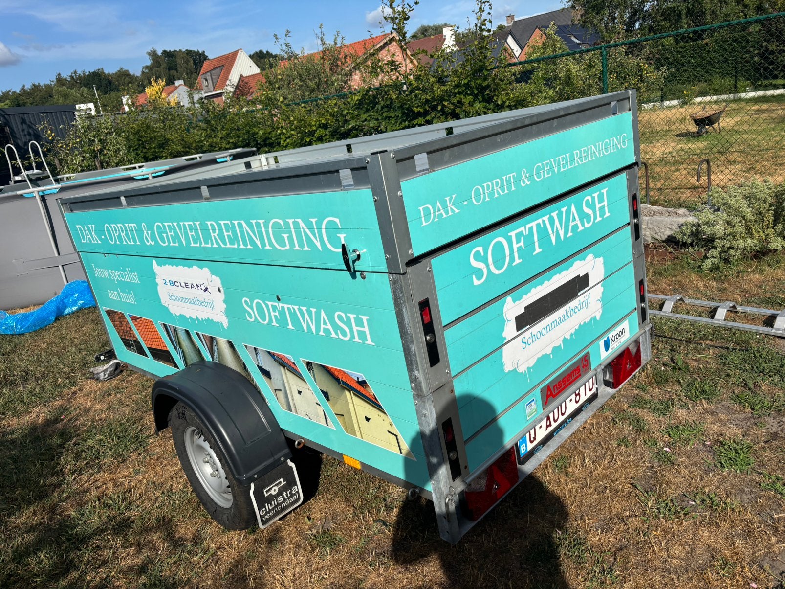 Softwash trailer + benodigdheden, Ophalen, Zo goed als nieuw