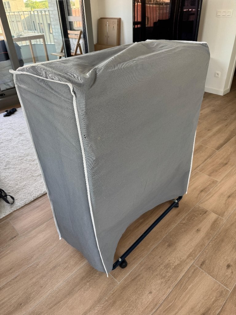 Vouwbed One Deluxe - Opklapbed Eenpersoonsbed + Matras, Ophalen, 90 cm, Eenpersoons, Blauw