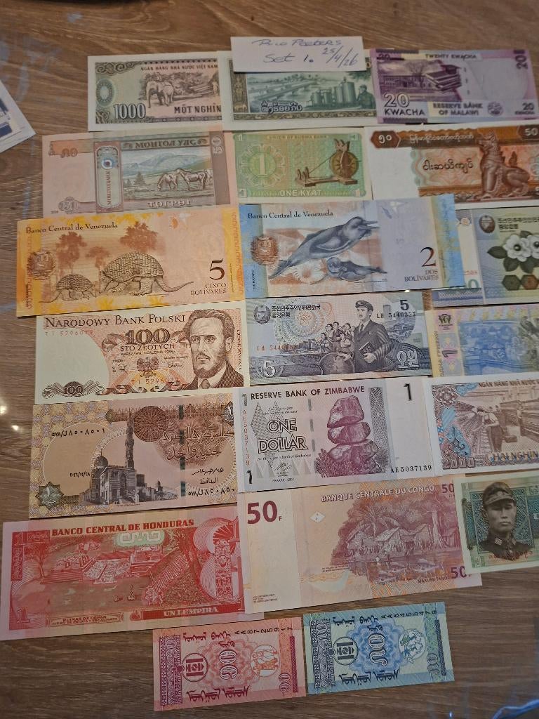 Billets non circulés du monde, Envoi, Autres pays, Série