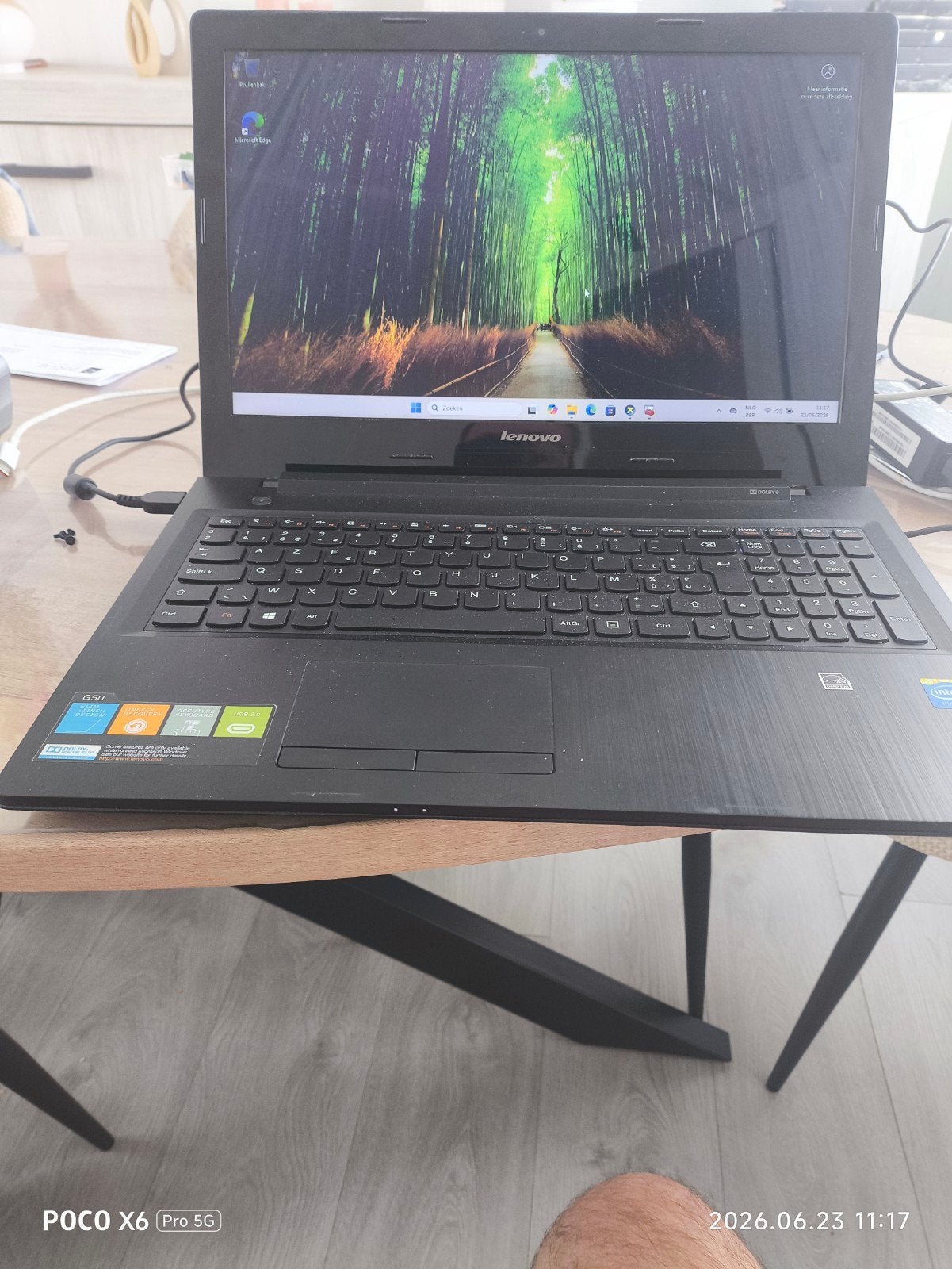 Laptop Lenovo G50, 15,6 inch, Informatique & Logiciels, Ordinateurs portables Windows, SSD, 8 GB, Enlèvement