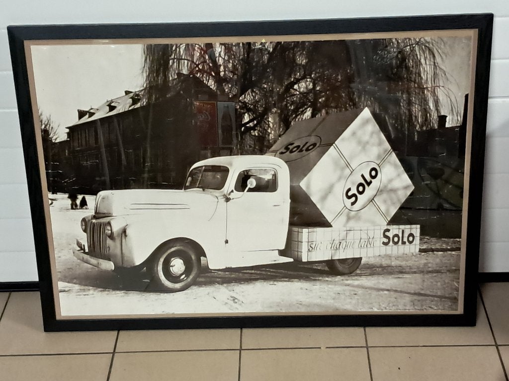 Originele Poster Belgische reclame Solo-margarine '40-'50, Ophalen, Gebruikt