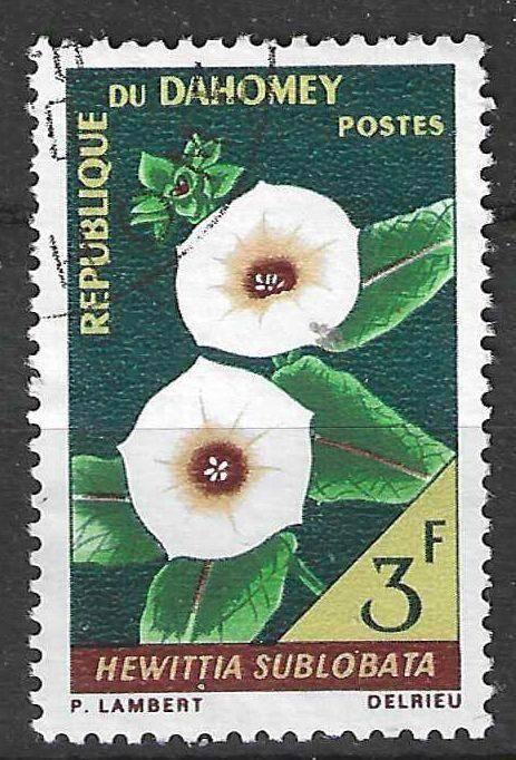 Dahomey 1967 - Yvert 247 - Hewittia malabarica (ST), Verzenden, Gestempeld