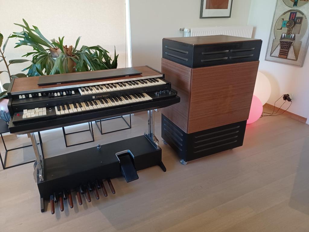 Hammond L100PS orgel met Leslie 122N te koop, Ophalen, Gebruikt, 2 klavieren, Orgel