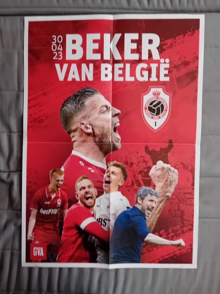 Poster RAFC voetbal, Collections, Enlèvement ou Envoi, Neuf, Affiche, Image ou Autocollant