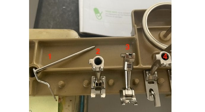 Bernina naaivoetjes/accessoires -1999, Ophalen of Verzenden, Gebruikt, Accessoires, Bernina