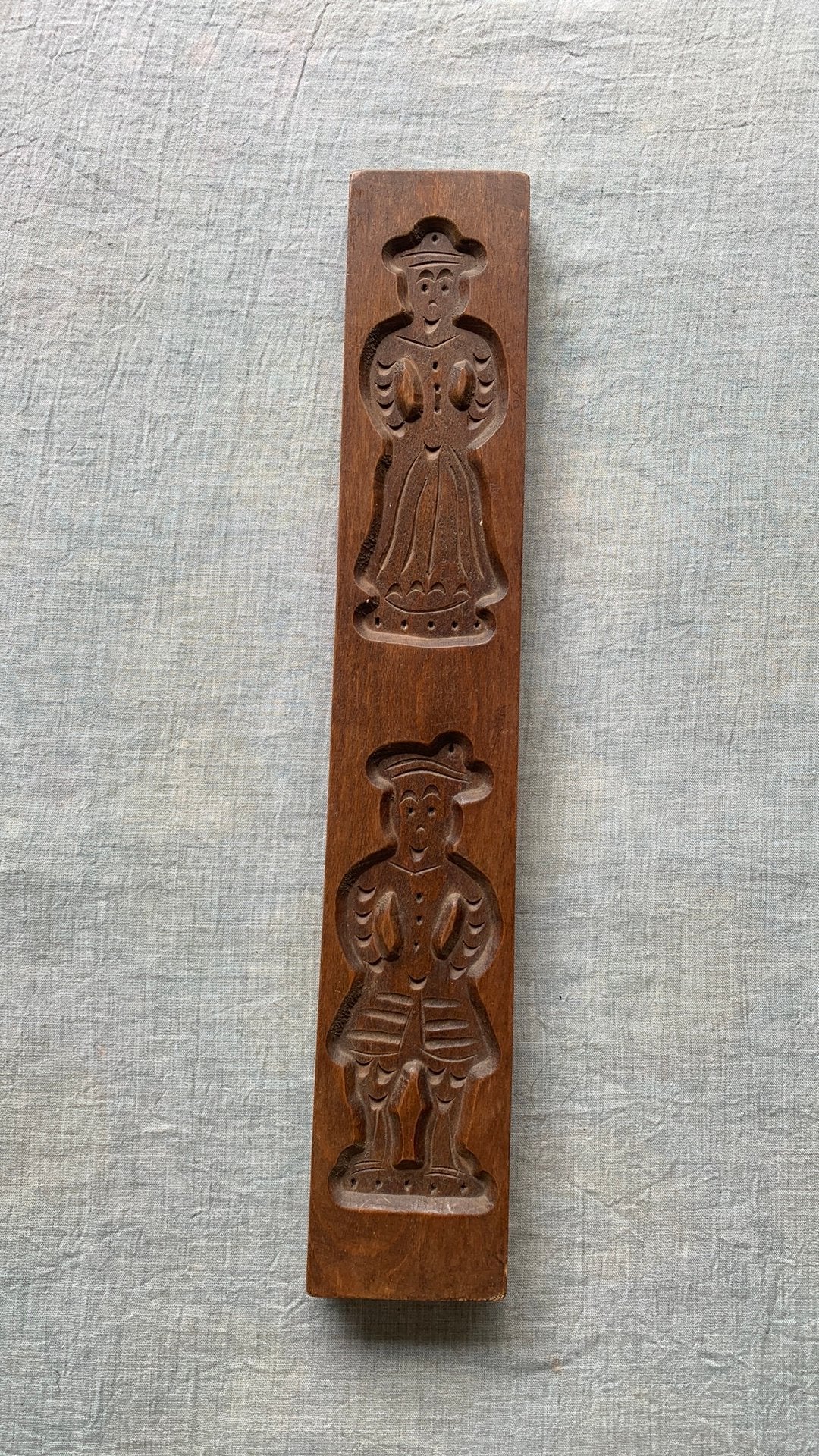 Houten speculoos vorm mannetjes, Antiquités & Art, Enlèvement ou Envoi