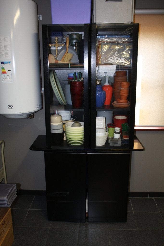 Armoire avec vitre, Enlèvement, Utilisé, 200 cm ou plus, Ikea