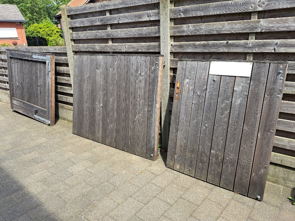 Portail de jardin en bois, Jardin & Terrasse, Portail battant, 150 à 200 cm, Enlèvement, Utilisé