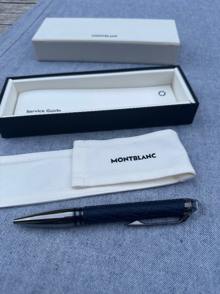Montblanc starwalker space blue doué, Collections, Stylos, Neuf, Stylo à bille, Mont Blanc, Avec boîte, Avec publicité, Enlèvement
