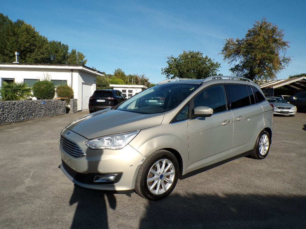 Ford Grand C-Max 1.5TDCI GPS/Cuir/7 places, Autos, Cuir, Argent ou Gris, Achat, Entreprise