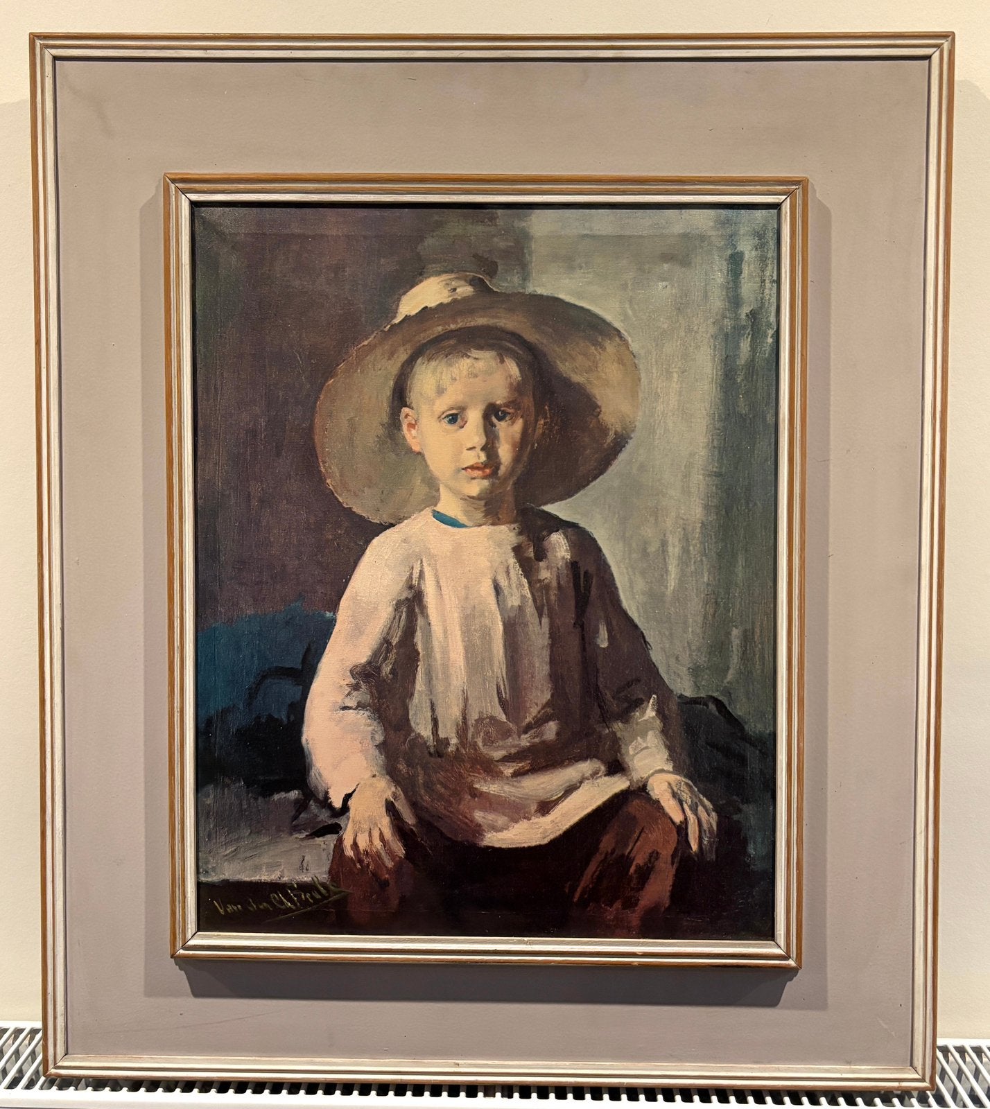 Portret van jongen, Antiek en Kunst, Ophalen