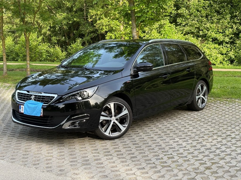 𝐏𝐞𝐮𝐠𝐞𝐨𝐭 𝟑𝟎𝟖 𝐒𝐖 𝟏.𝟐 𝐆𝐓 𝐋𝐢𝐧𝐞 (𝟏𝟑𝟎 𝐩𝐤), Auto's, Voorwielaandrijving, 1199 cc, Zwart, 96 kW