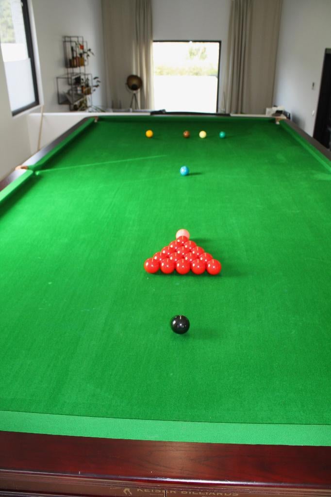 12 ft snookertafel / biljart / pool – TOPSTAAT – compleet, Sport en Fitness, Ophalen, Zo goed als nieuw, Snookertafel