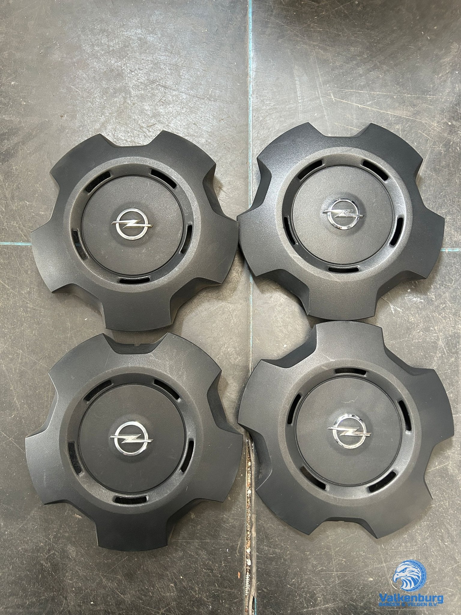 ORIGINELE Opel Vivaro B naafkap naafdop wieldop set zwart ch, Auto diversen, Wieldoppen, Gebruikt, Verzenden