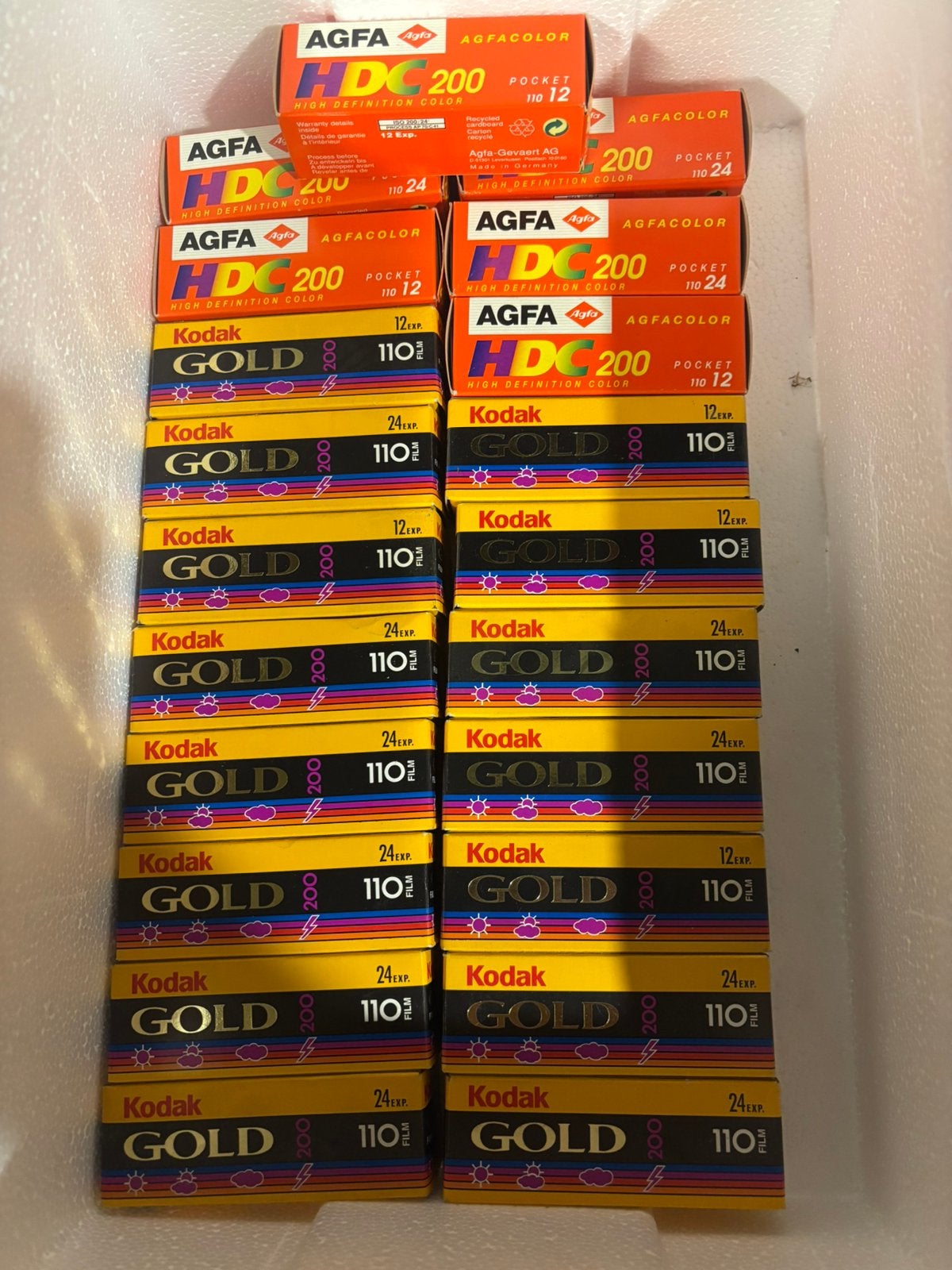 Kodak- en agfa-film 110 keer verlopen, Audio, Tv en Foto, Fotocamera's Analoog, Ophalen of Verzenden, Kodak