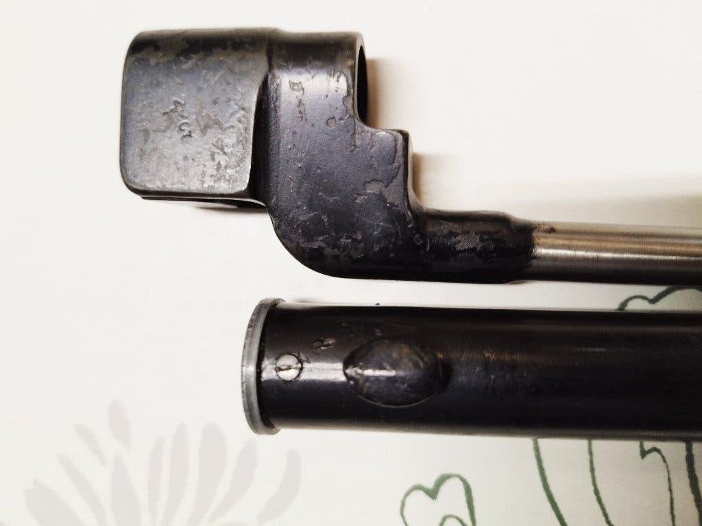 Baïonnette Endfield N4 MKII avec fourreau N4 MK III - 35€, Collections, Envoi, Armée de terre