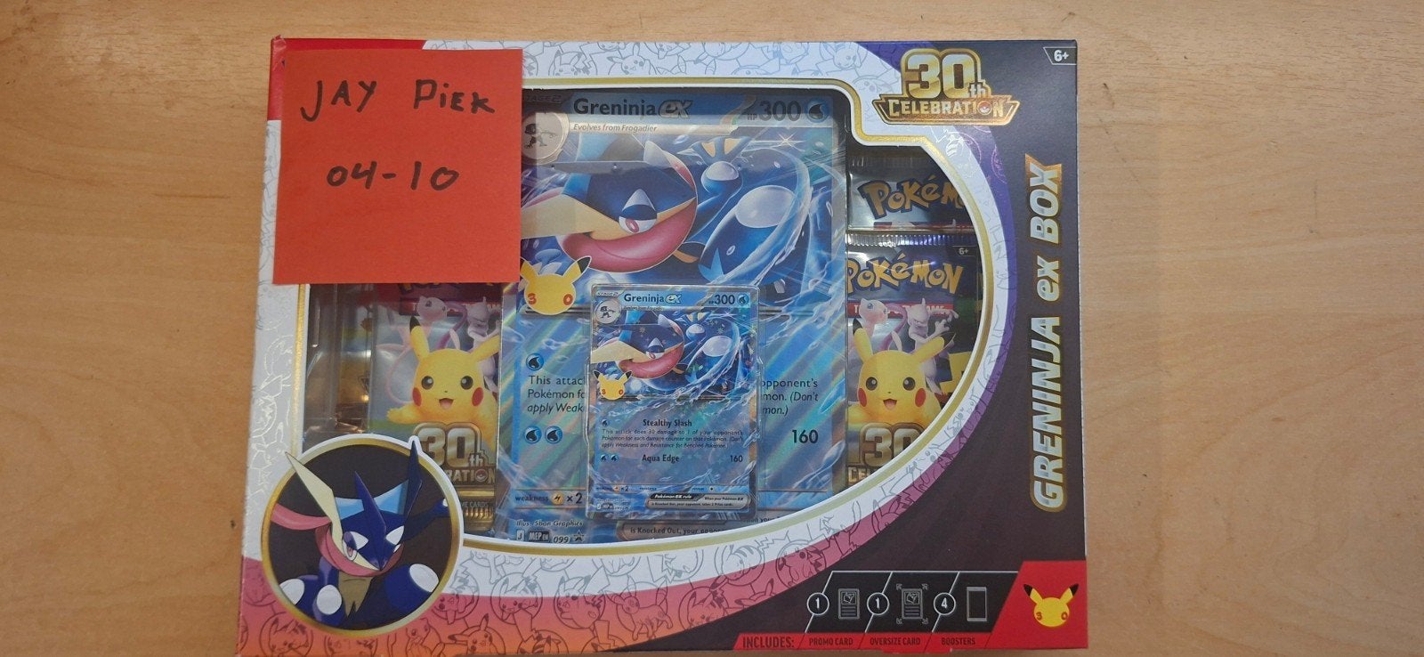 Pokemon 30th Celebration Greninja EX box, Ophalen of Verzenden, Nieuw, Booster, Foil